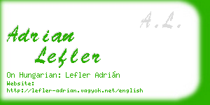 adrian lefler business card