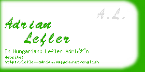 adrian lefler business card